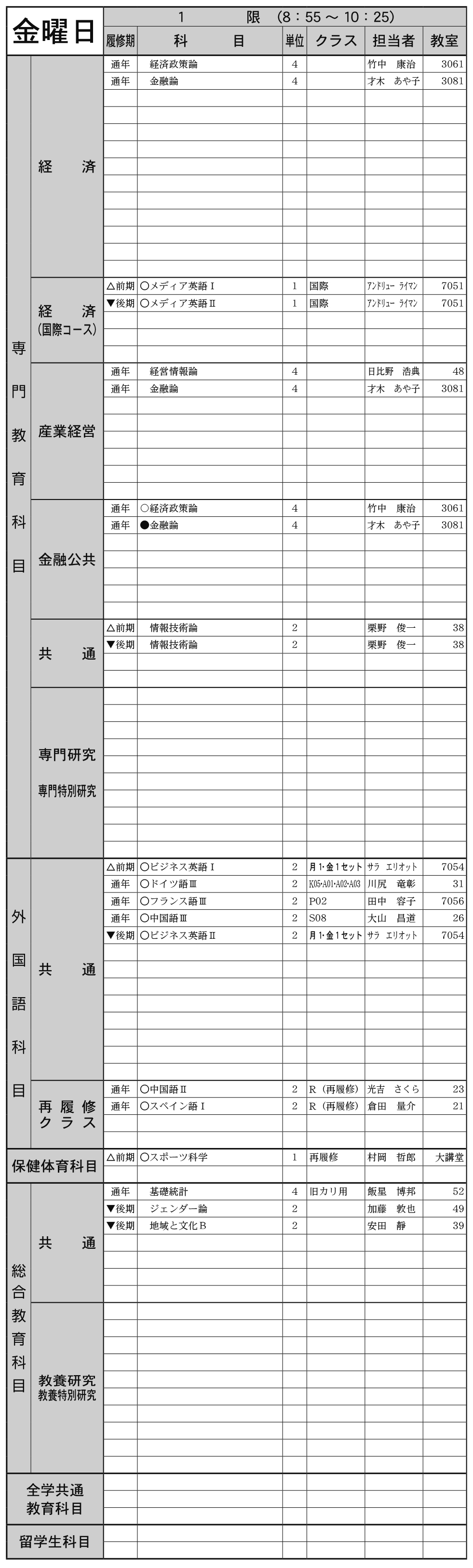 ３年生金曜日１限の画像